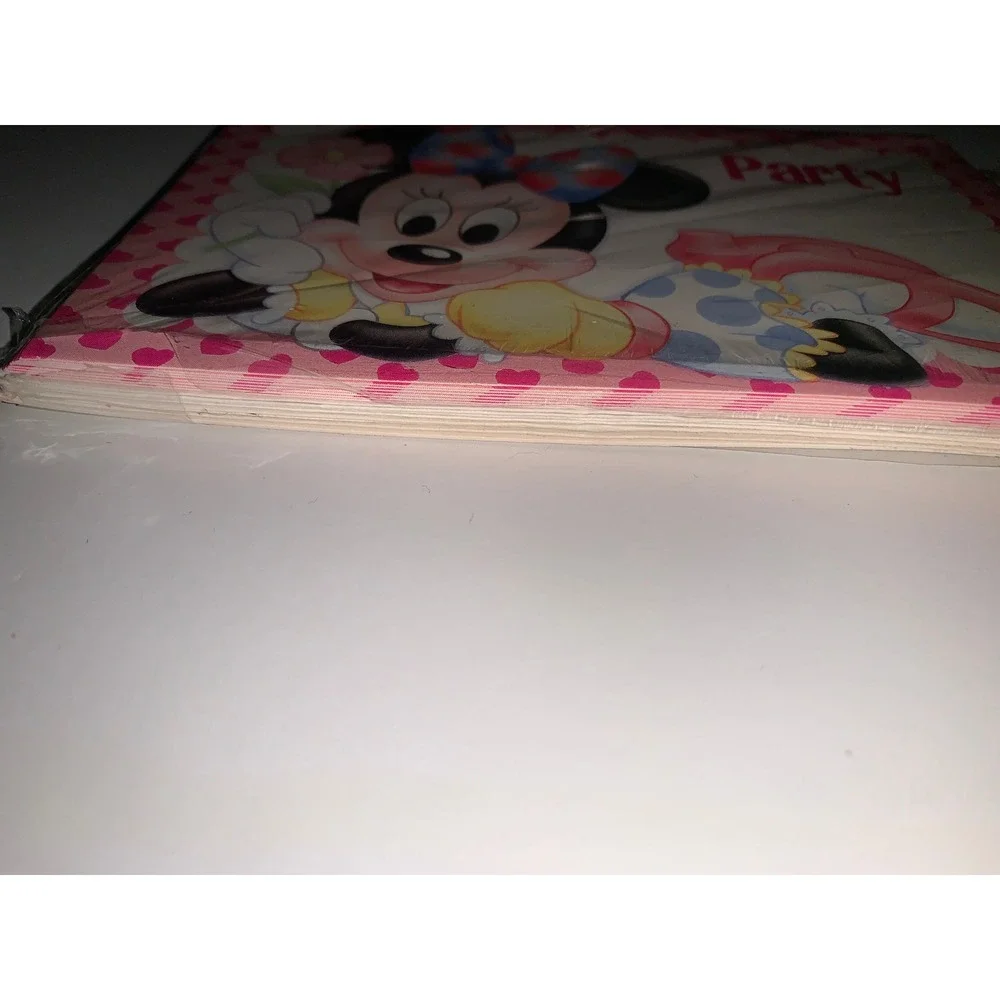 Vintage Disney‎ Minnie Mouse Party Invitations Gibson Pink Hearts 8 Count USA